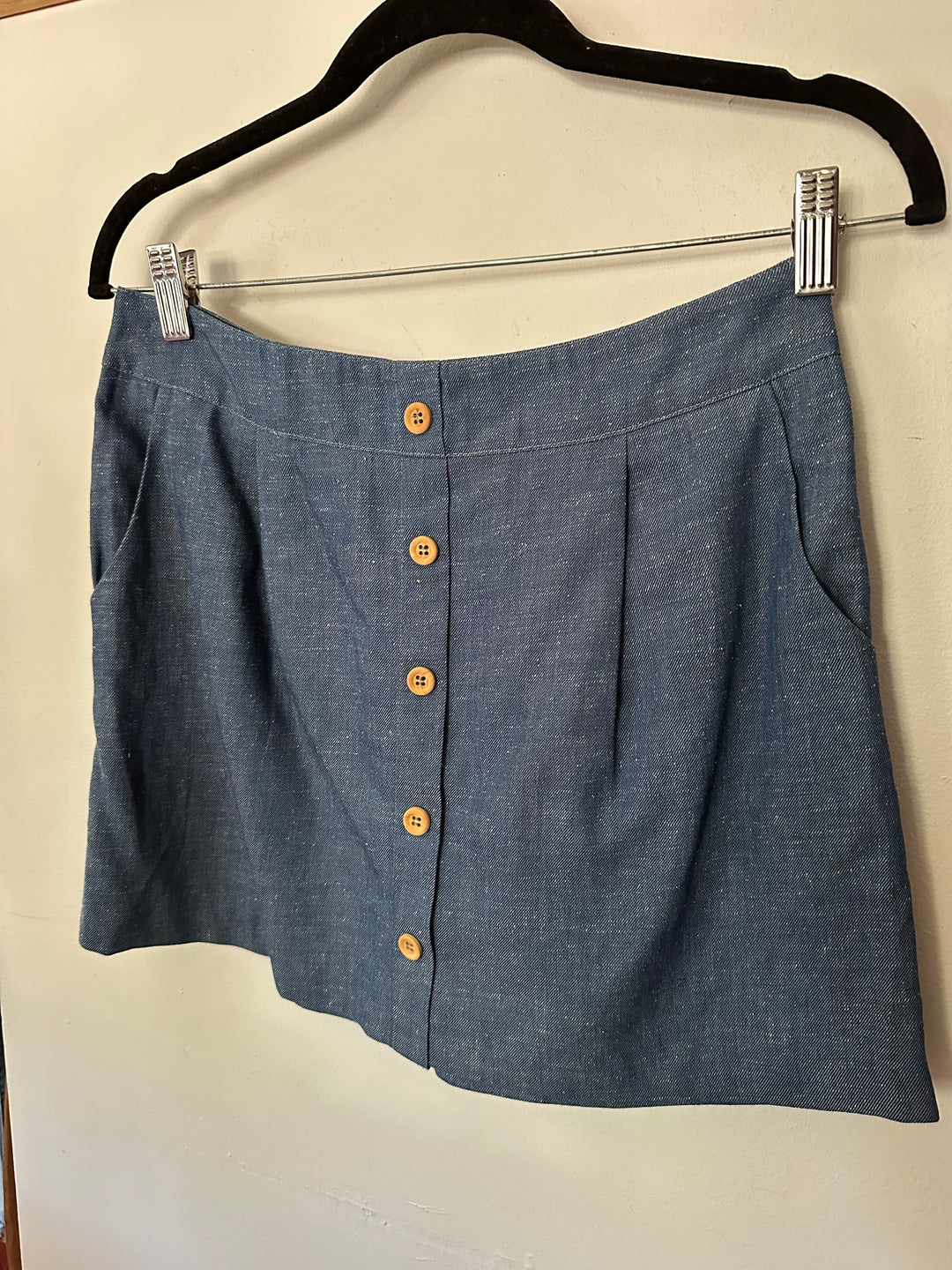 Sezane | 100% Cotton Button Skirt