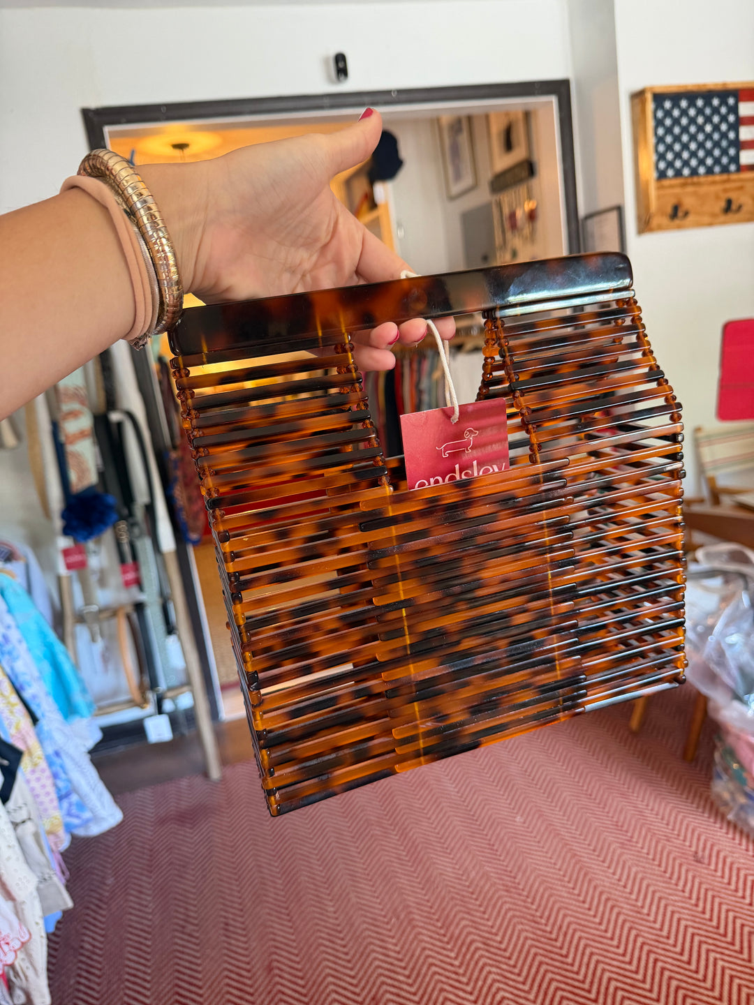 Tortoise Box Bag