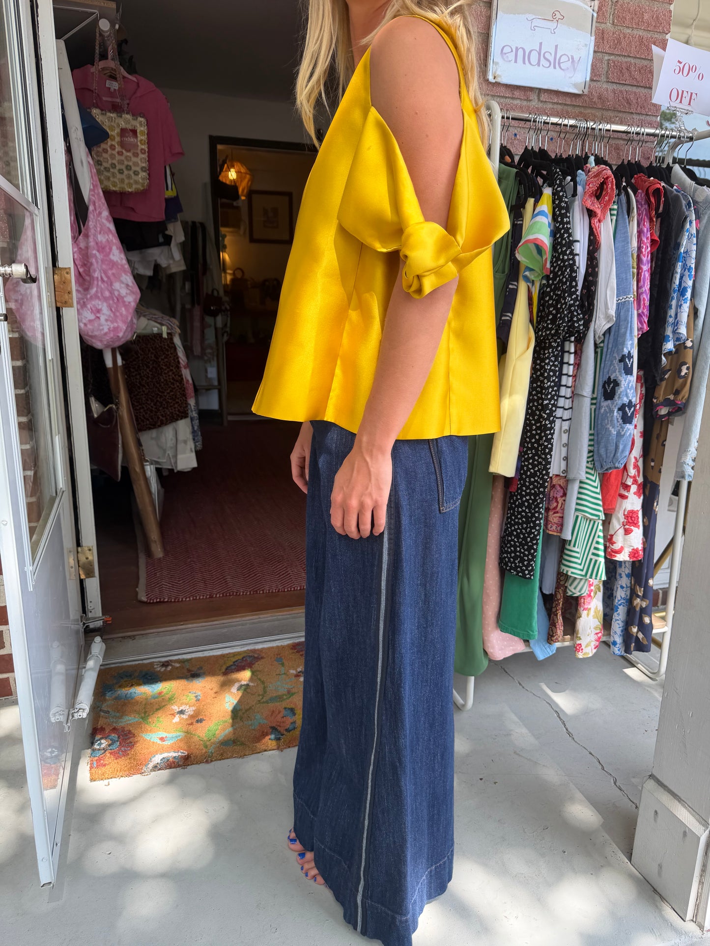 Pilcro | Wide Leg Side Details Jeans, 26