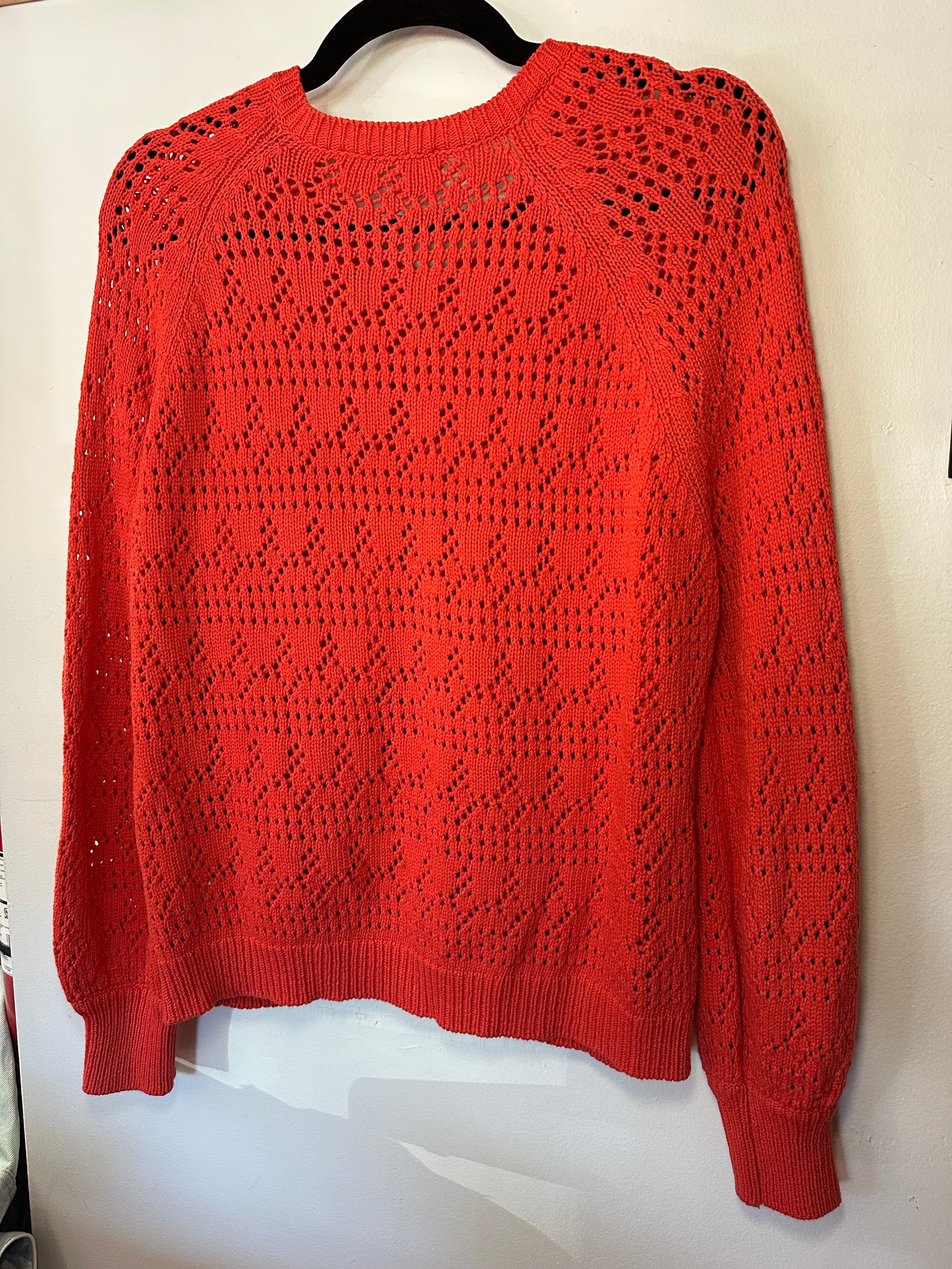 Sezane | Orange/Red Knit Sweater, S