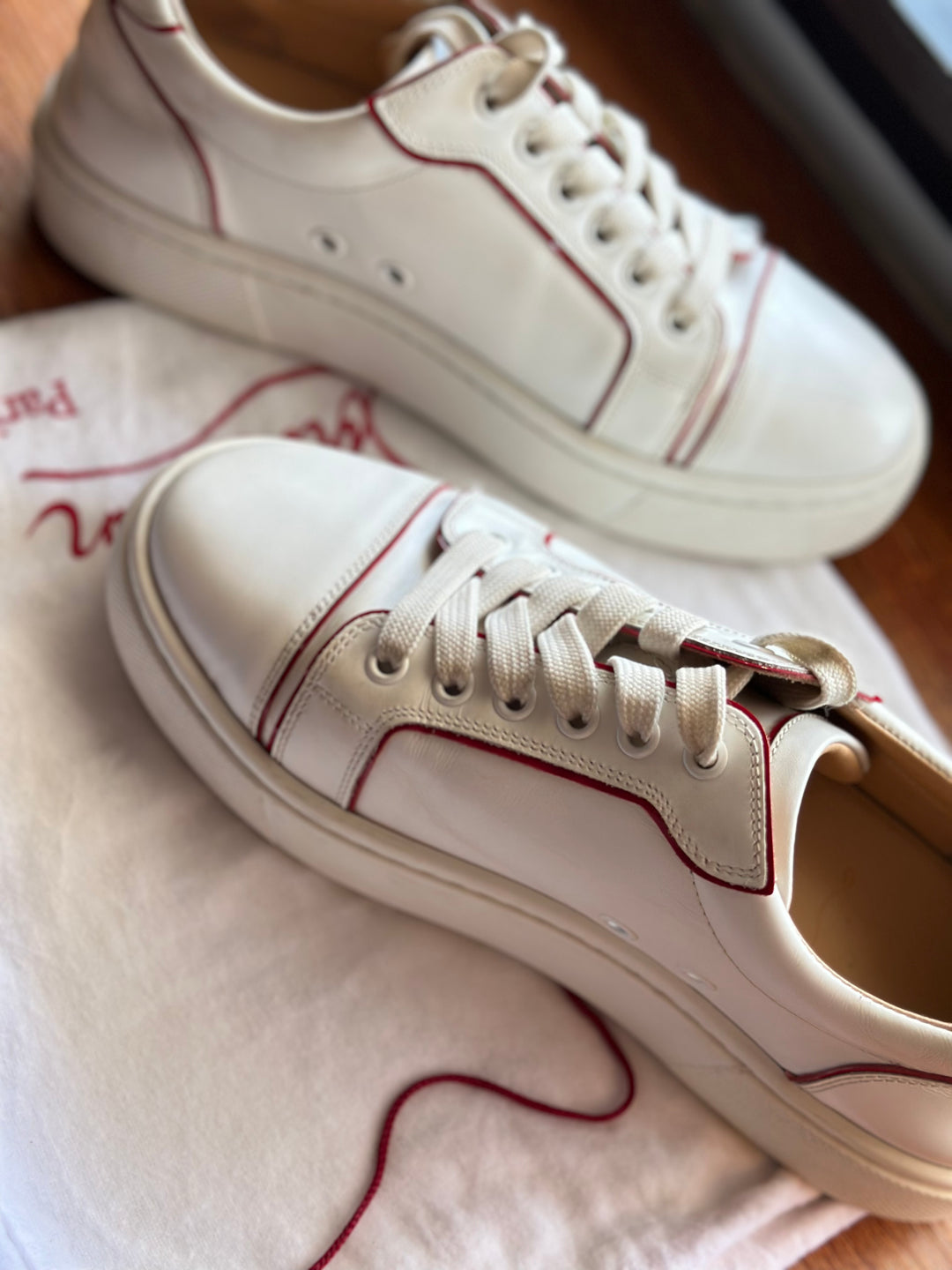 Christian Louboutin | Vieirissima Two-Tone Leather Sneakers