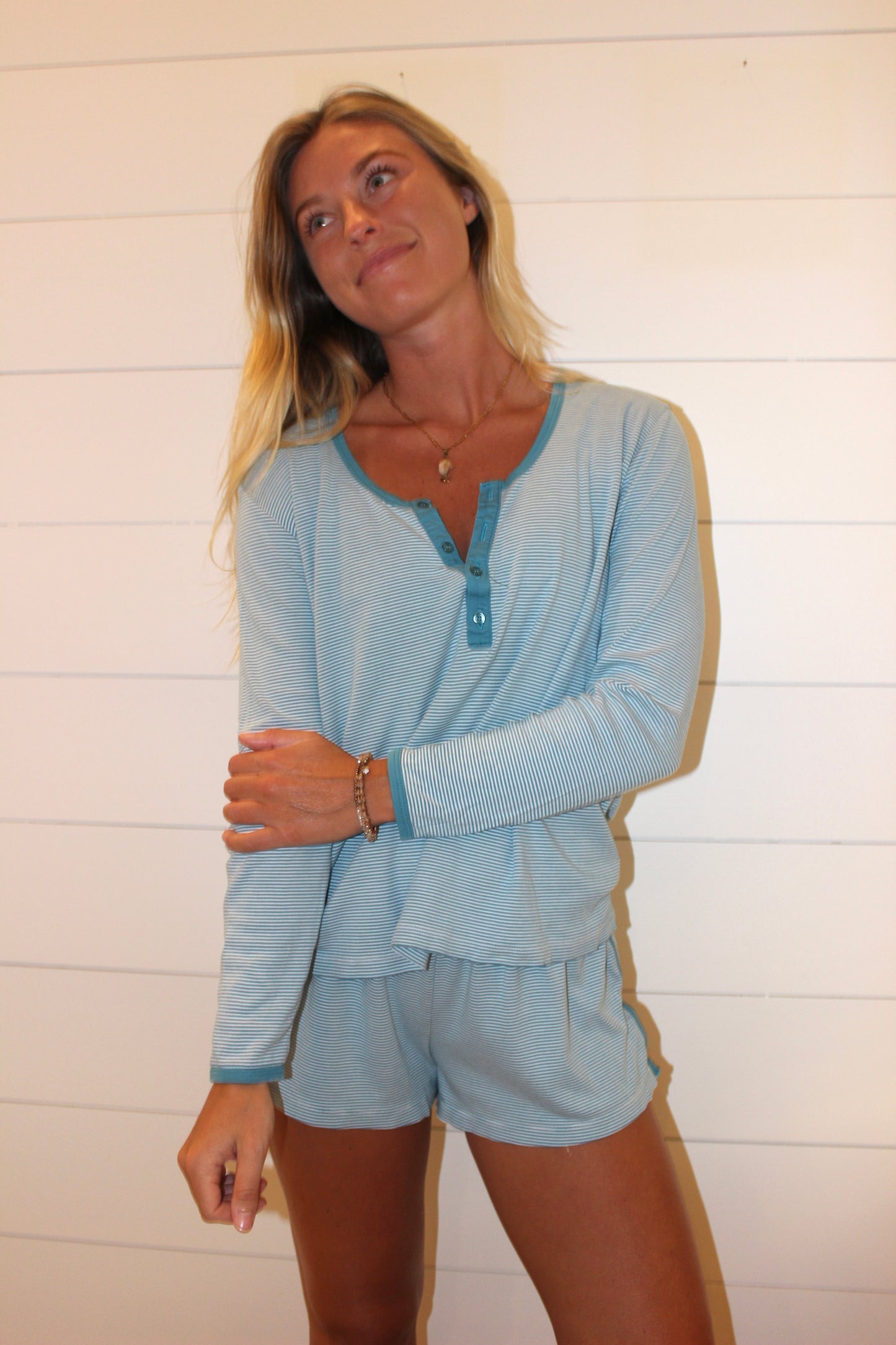 Lake |  Long Sleeve + Short Set, M