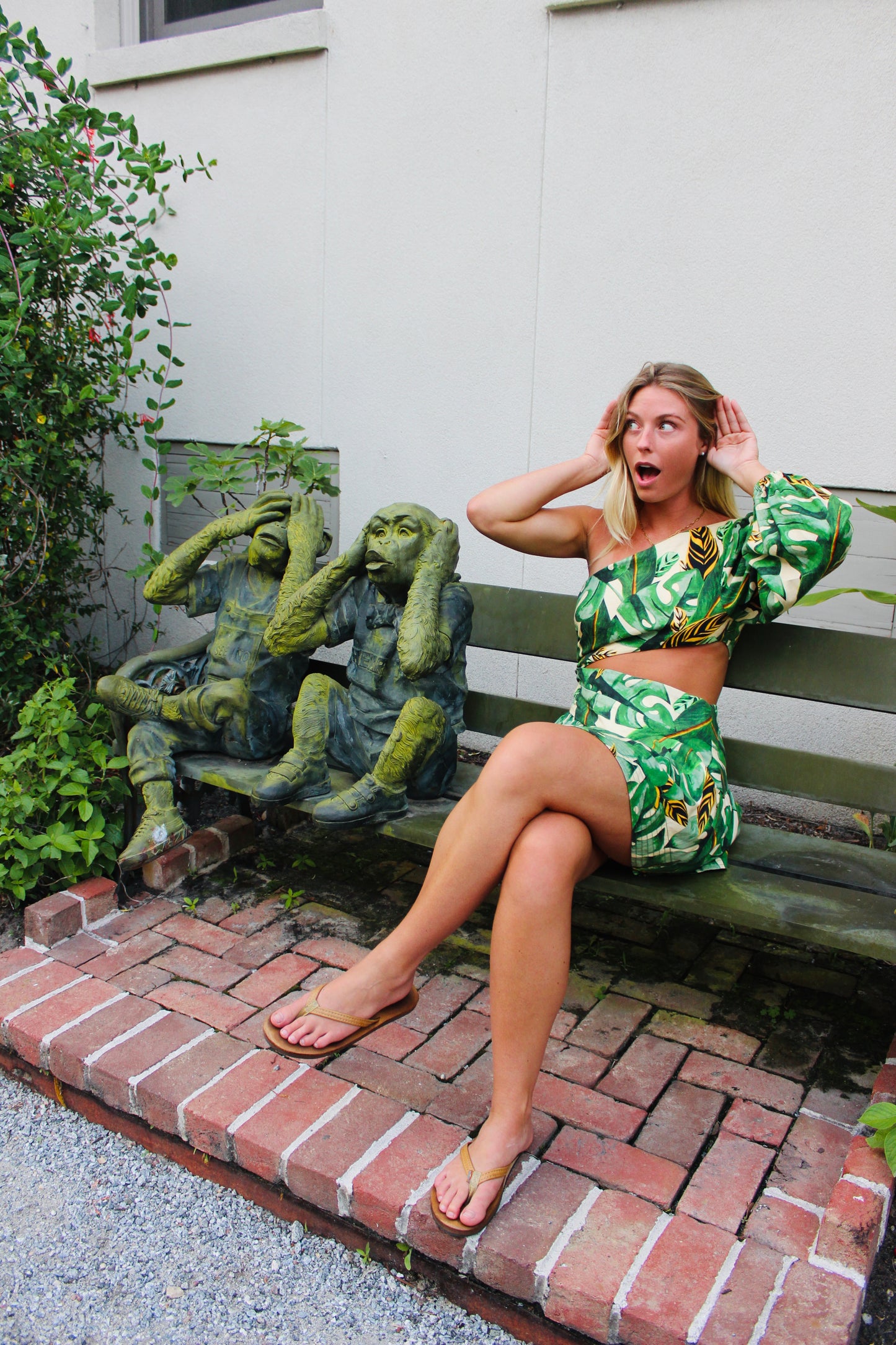 Farm Rio | Tropical Leaves Dress, S/M