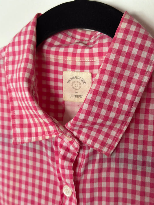 J Crew | Gingham Lightweight Cotton Button Down