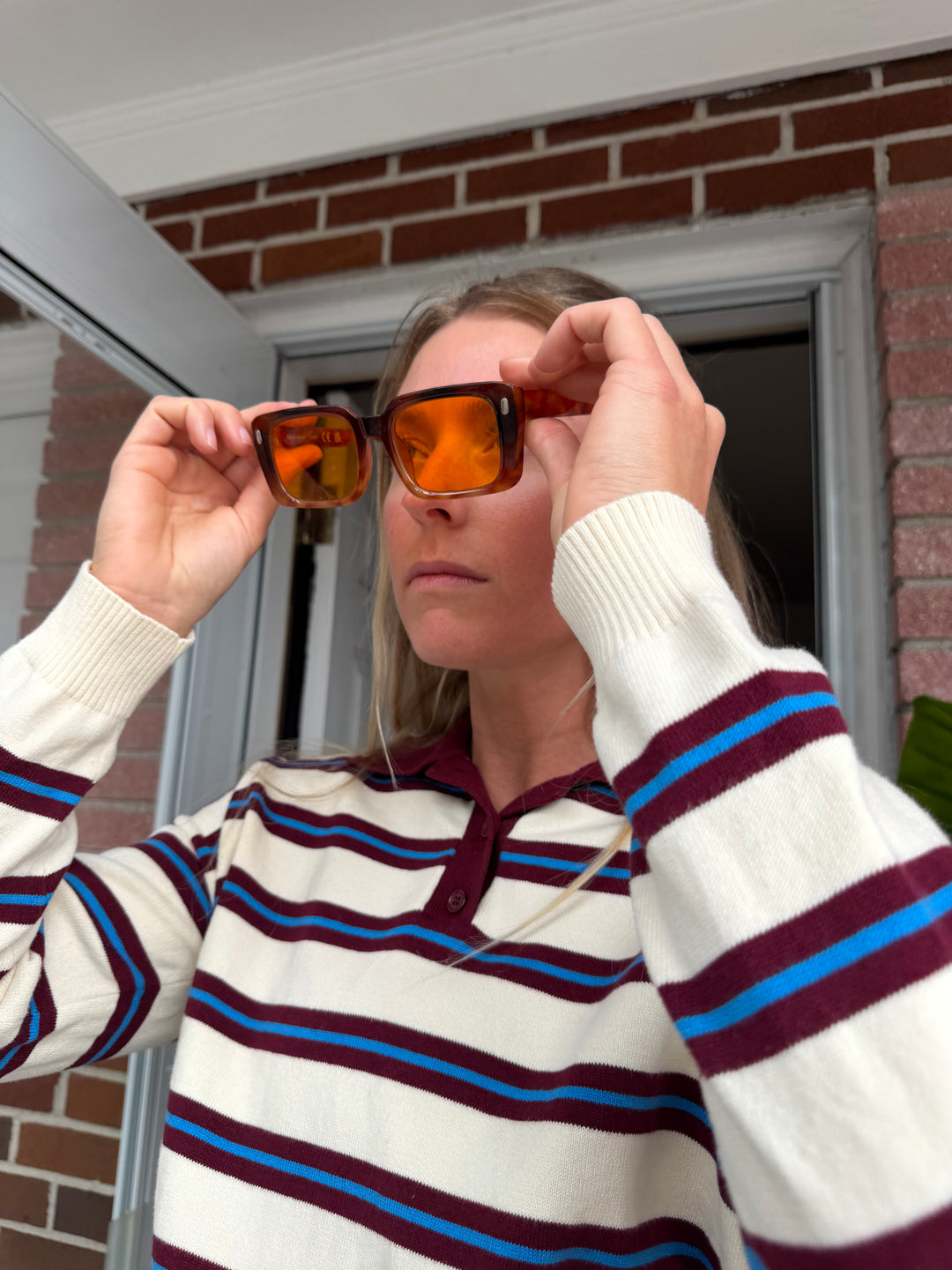 Orange Tortoise Sunglasses