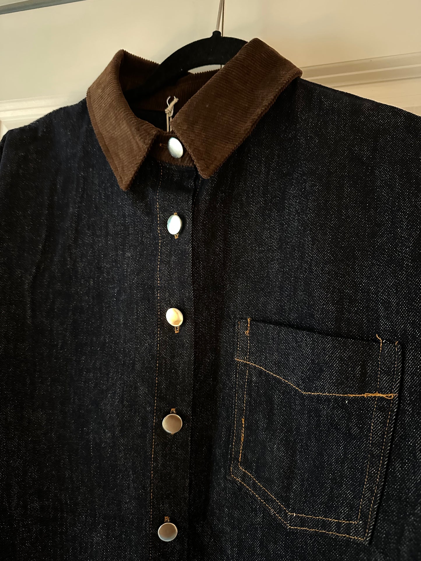 Aix-en-Provence | Denim + Corduroy Collar Jacket