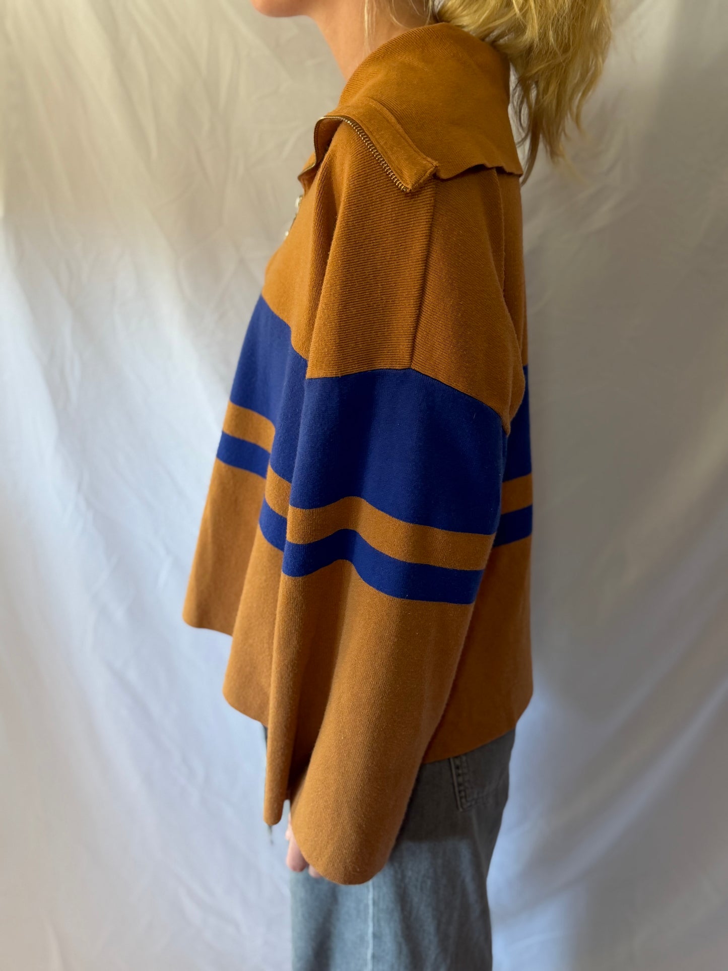 Callahan (Anthropolgie) | Striped Pullover, 1X