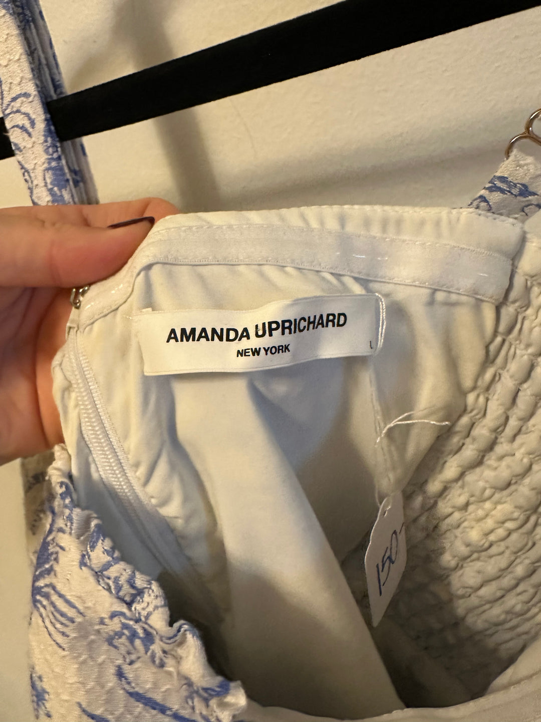 Amanda Uprichard | Light Blue Patterned Dress