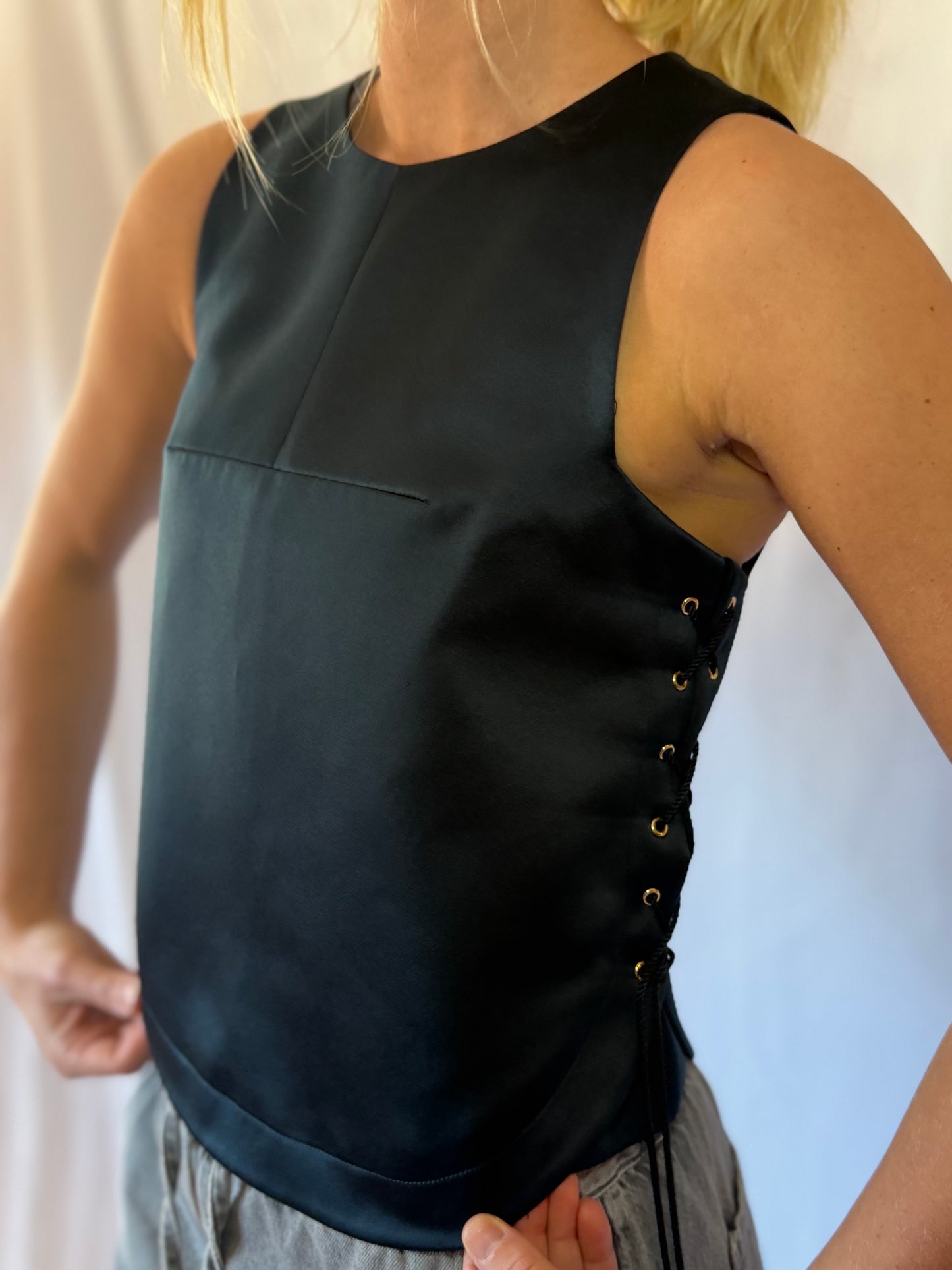 Tibi | Side Tie Up Top, 0