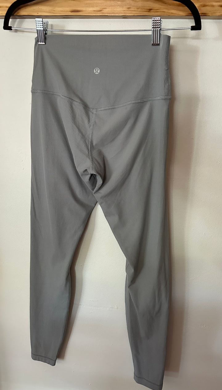 Lululemon | Full Length Gray Ribbed Leggings