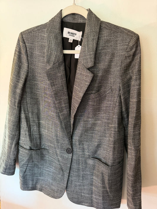 BB Dakota | Silver Shimmer Blazer