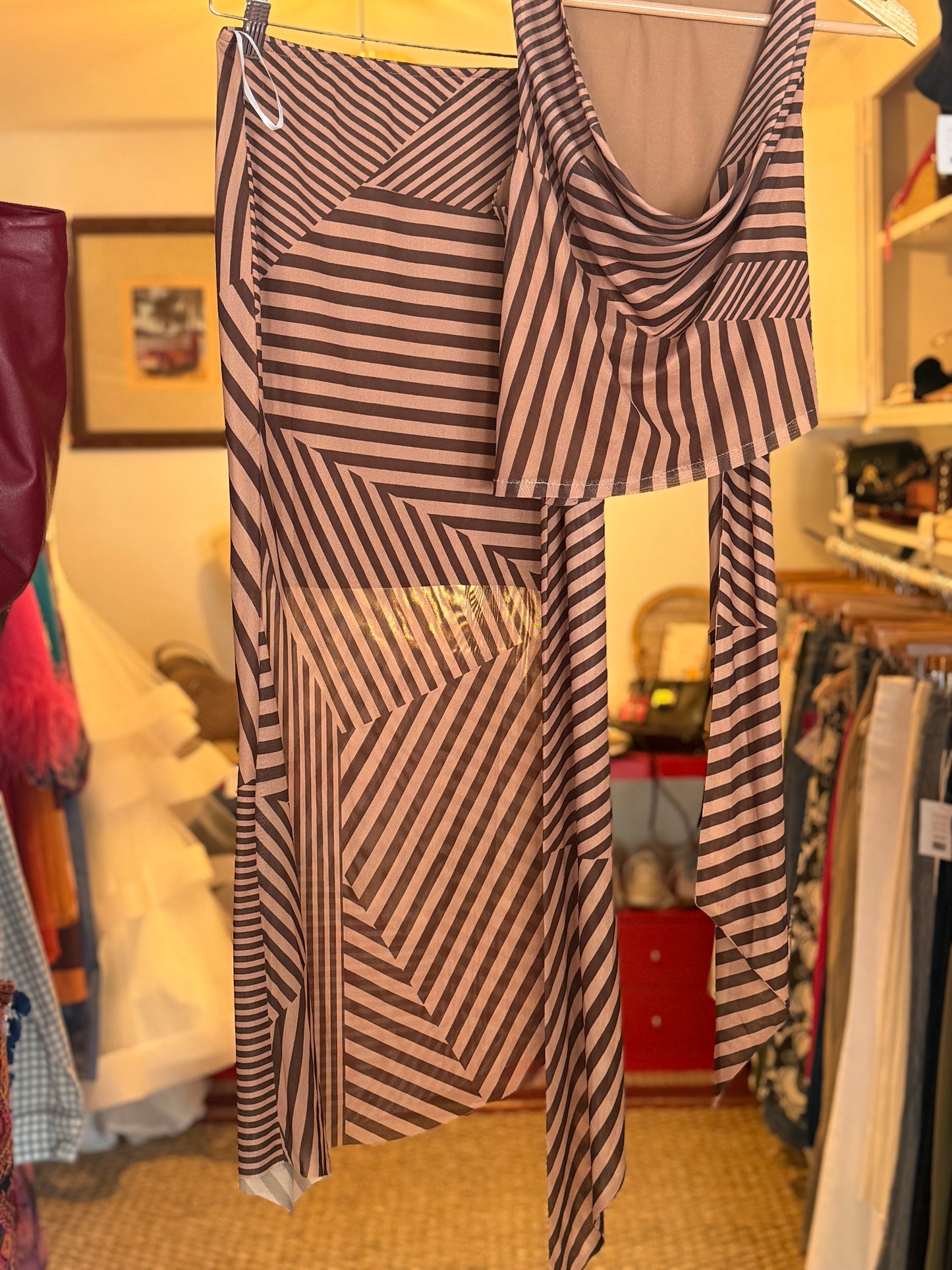 3 Piece Cape Neck Set, XS/S