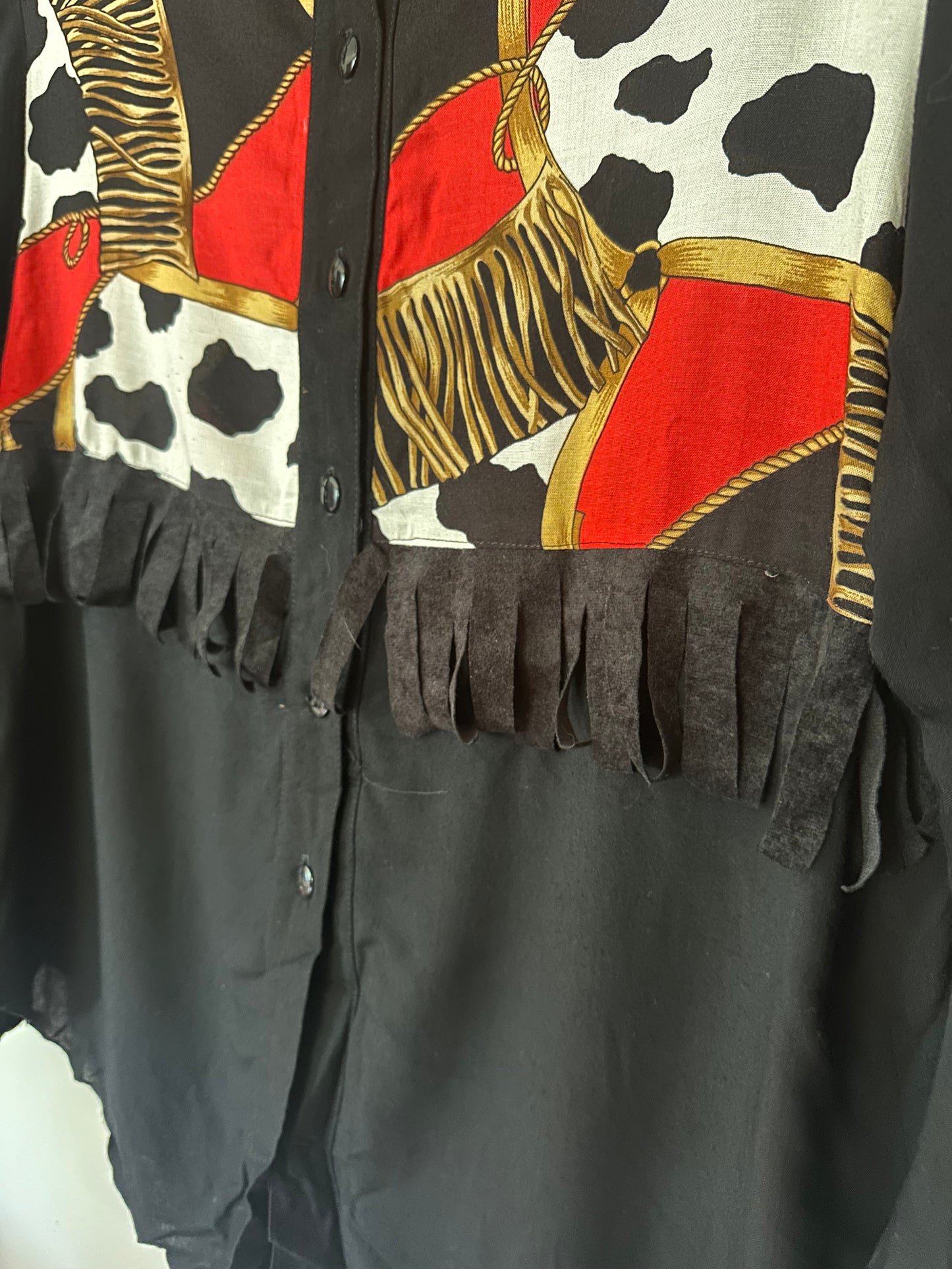 Susan Graver | Vintage Western Print Top