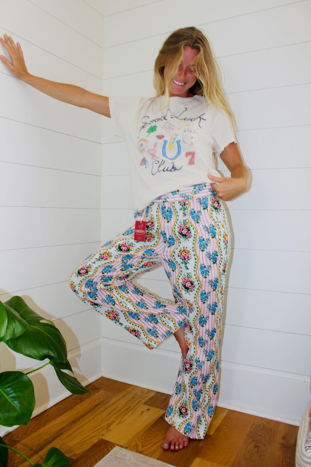 Pink City Prints | Vintage Bouquet Gabi Pants, XS