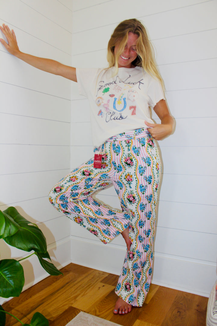 Pink City Prints | Vintage Bouquet Gabi Pants, XS
