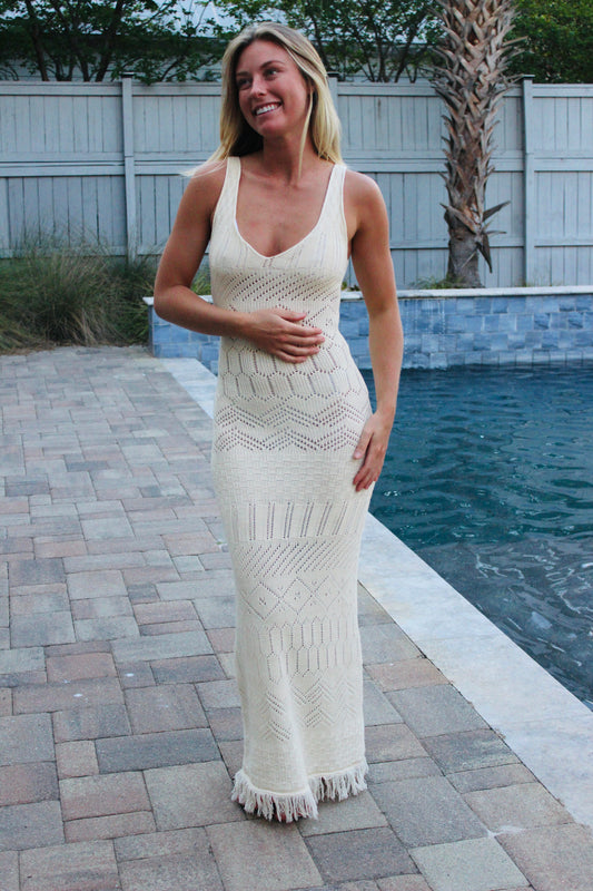 DNA | Maxi Crochet Coverup/Dress, S