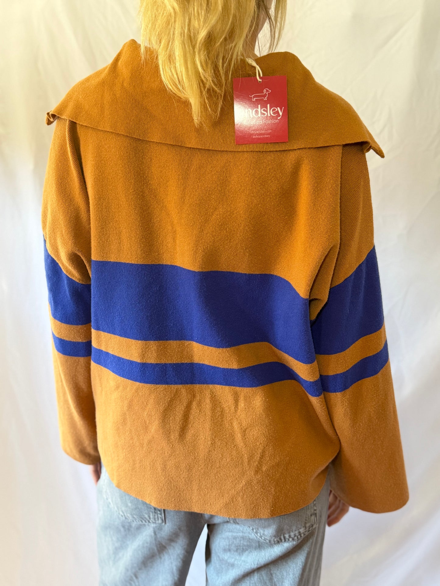 Callahan (Anthropolgie) | Striped Pullover, 1X