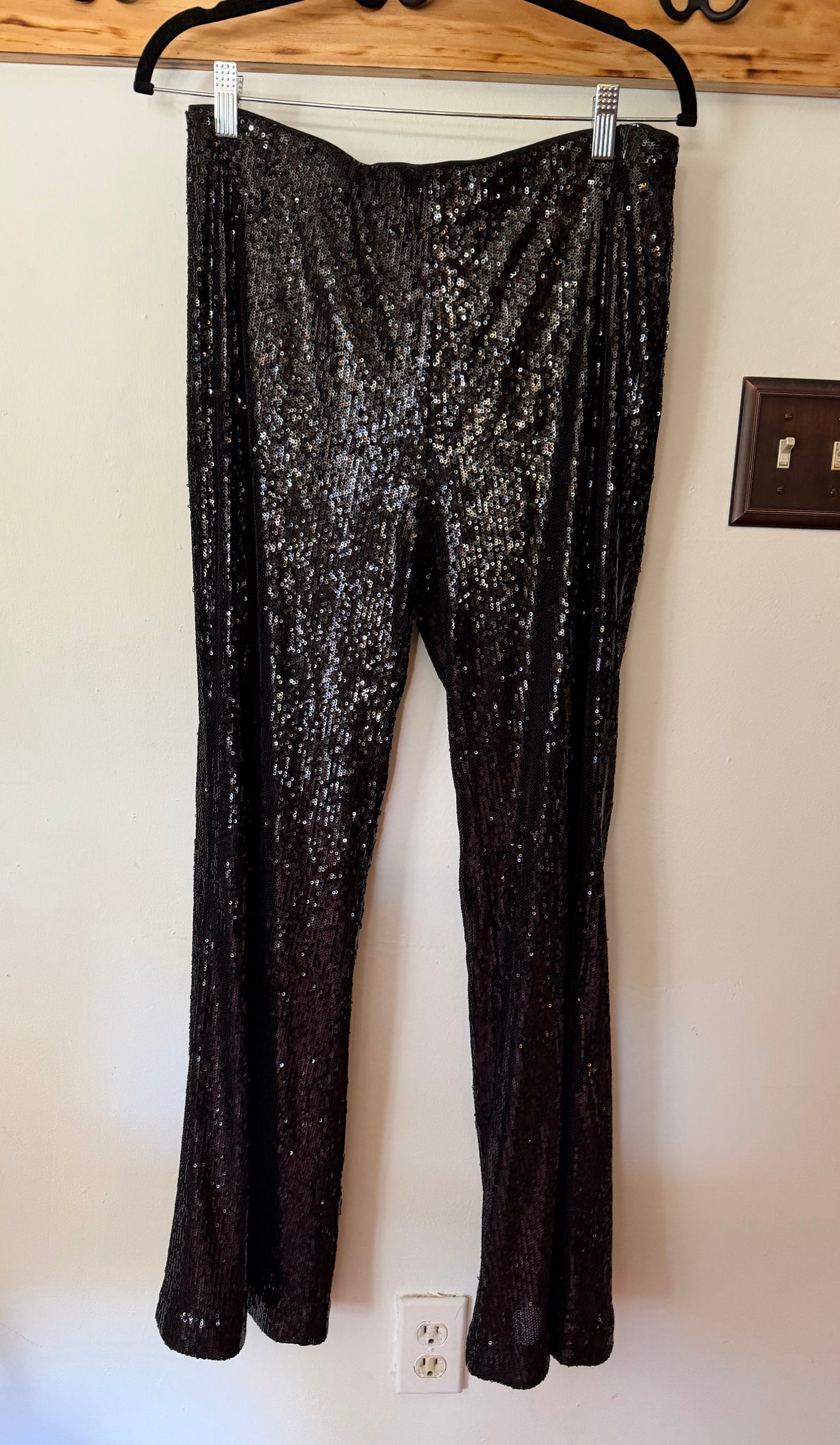 L'agence | Black Sequin Pants, 8