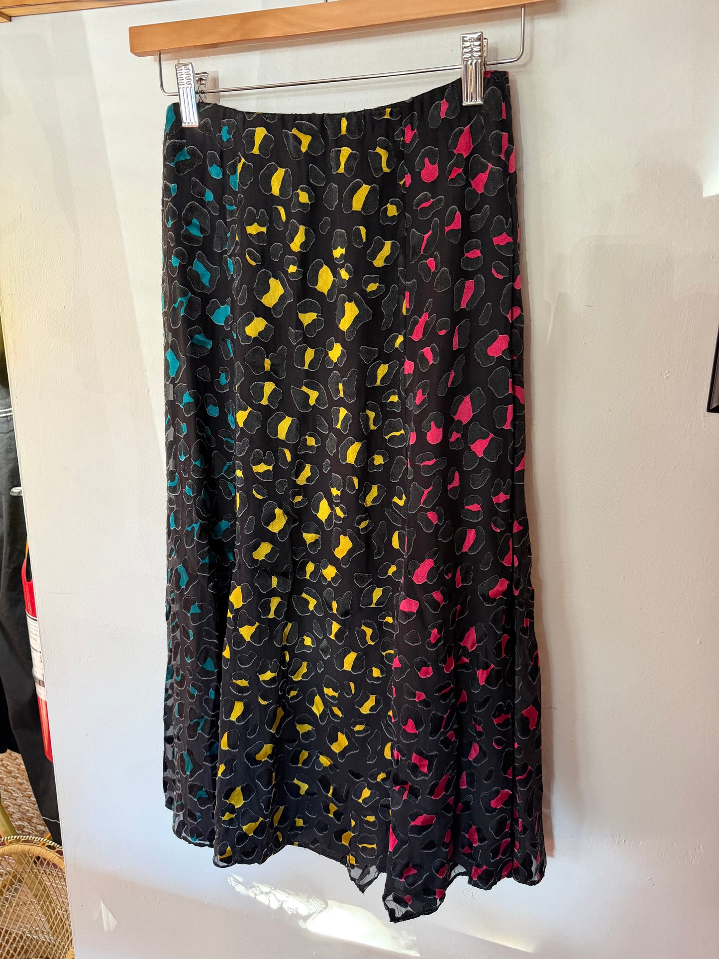 Alice + Olivia | Colorful Leopard Midi Skirt, 2