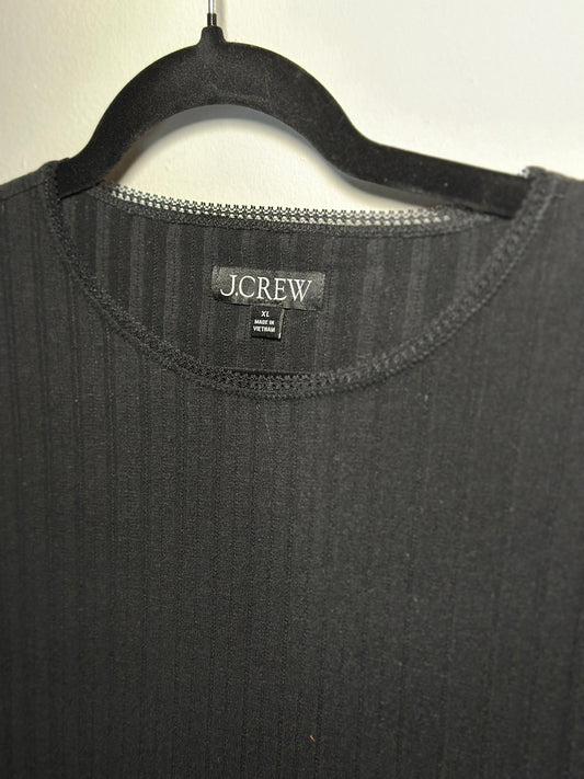 J Crew | Black Long Sleeve with Lace Trim