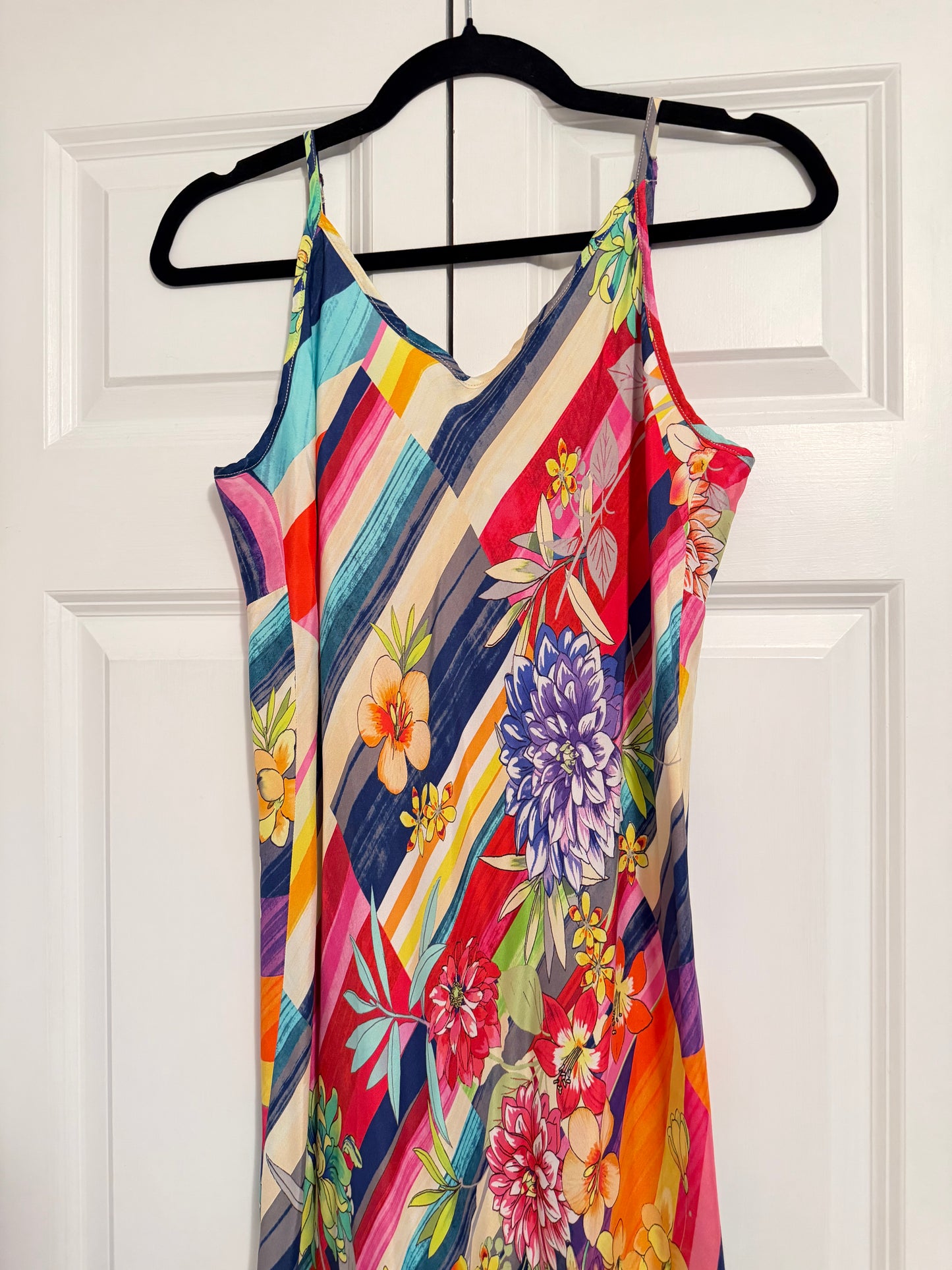 Johnny Was | Gigianna Floral Slip Maxi Dress, M