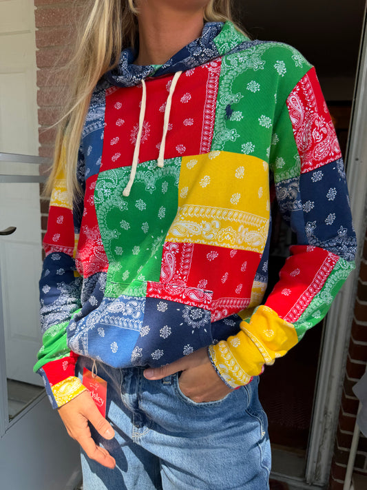 Polo Ralph Lauren | Bandana Patchwork Hoodie, S