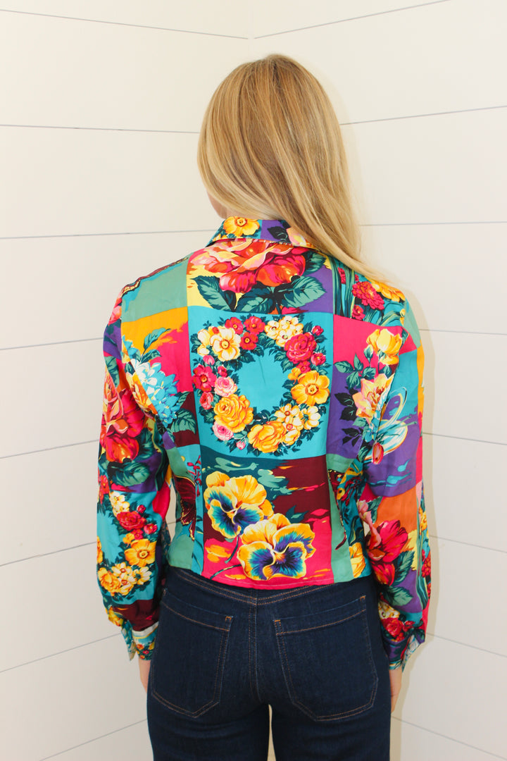 Vintage Floral Button Down