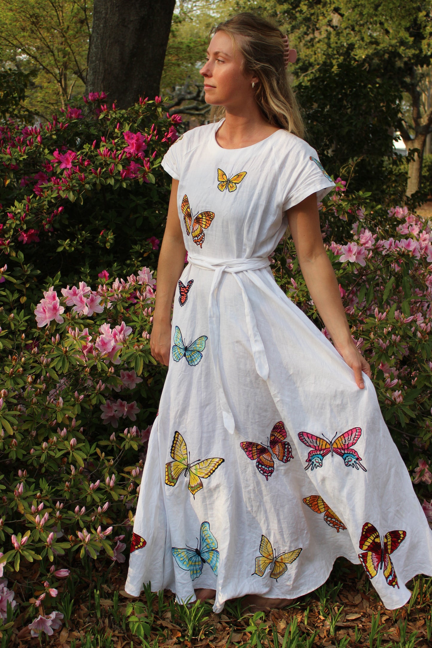 Fanm Mon | Butterfly Papiyon Maxi Dress, L