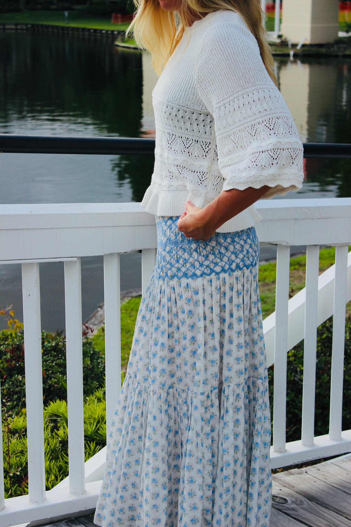 Divided | Crochet Top, S
