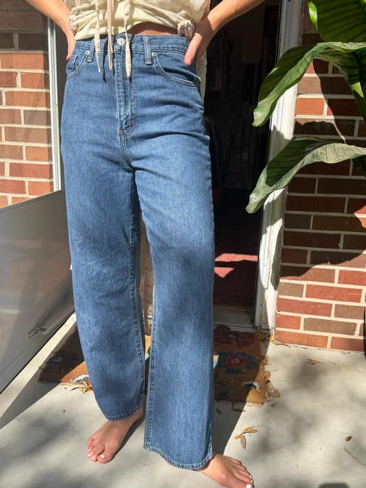 Levi | High Waisted Straight Leg, 27