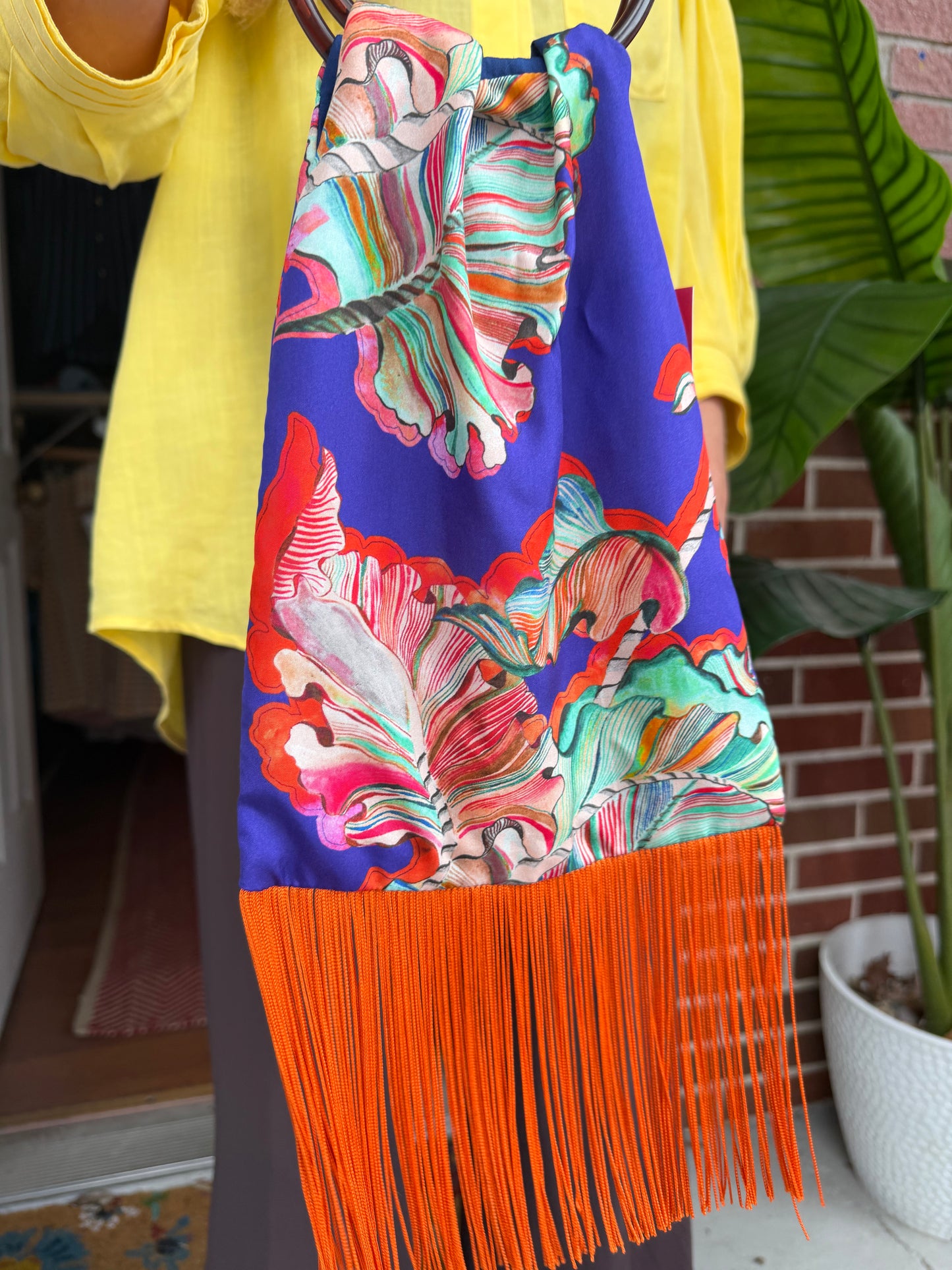 Eleni Malami | Silk Fringe Bag