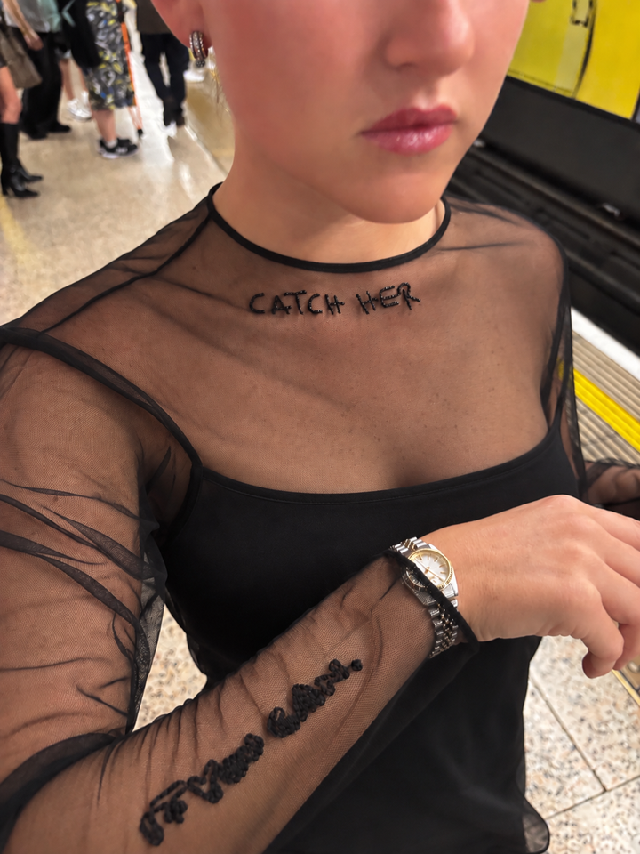 Dorothee Schumacher  | "Catch Her" Bead Mesh Top, 3