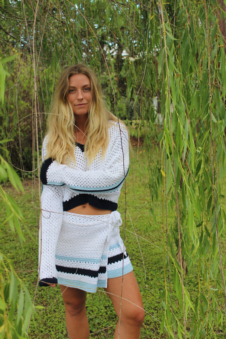 The Upside Down | Wrap Knit Skirt + Sweater, 8