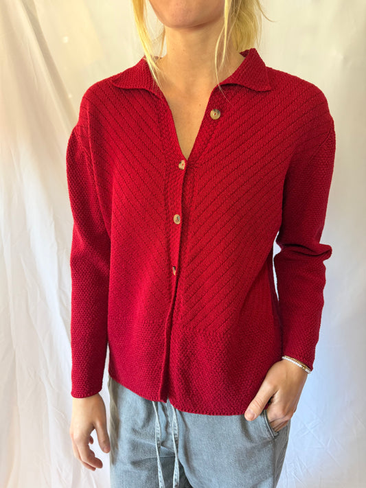 Margaret O'leary | Red Vintage Sweater, M