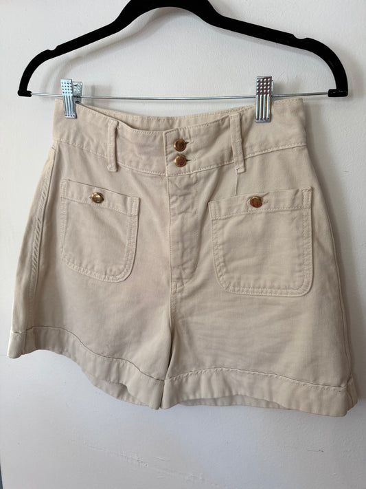 Zara | Tan Denim Shorts, 2