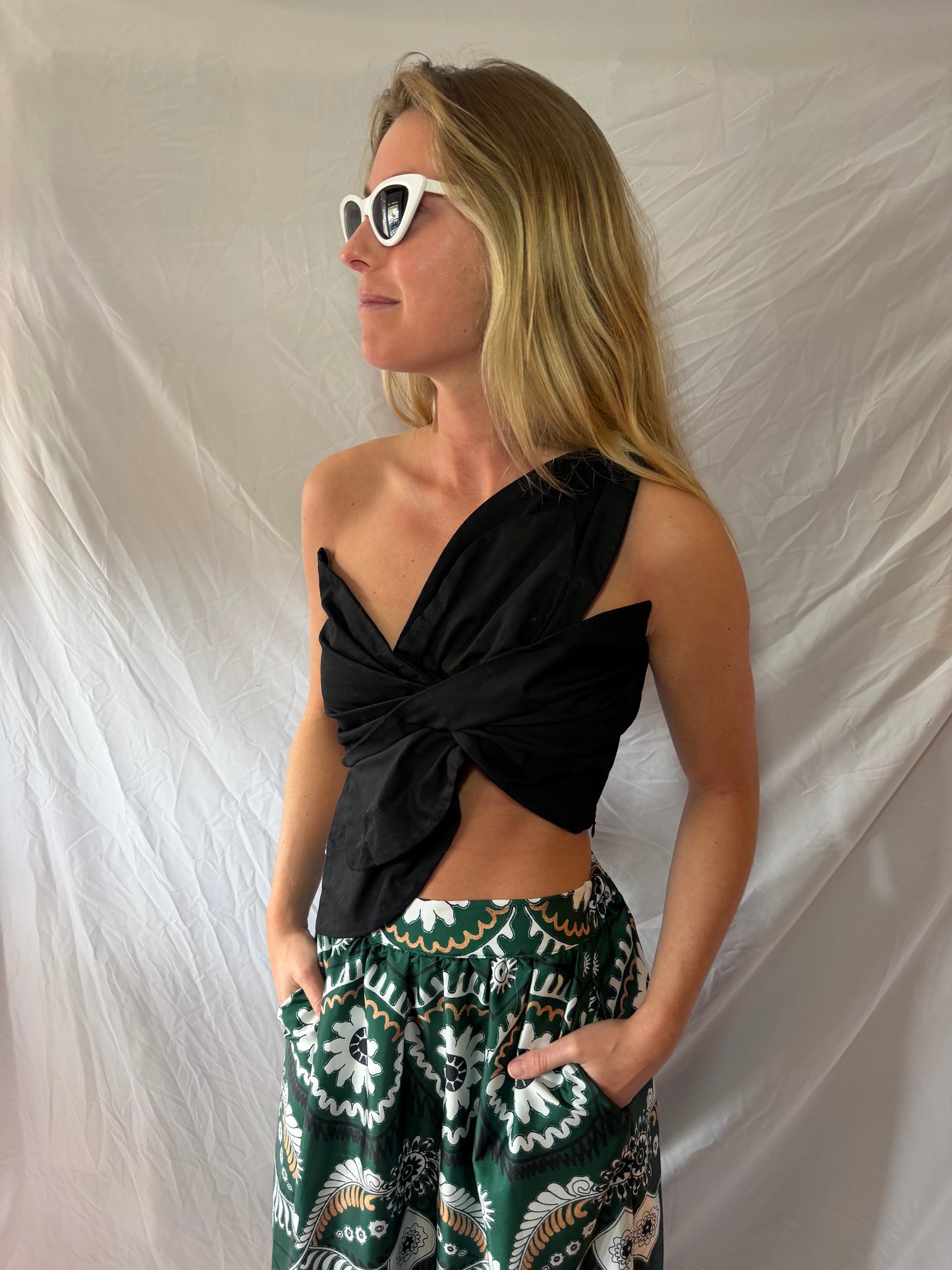 Strut & Bolt | Flower Off The Shoulder Top, M