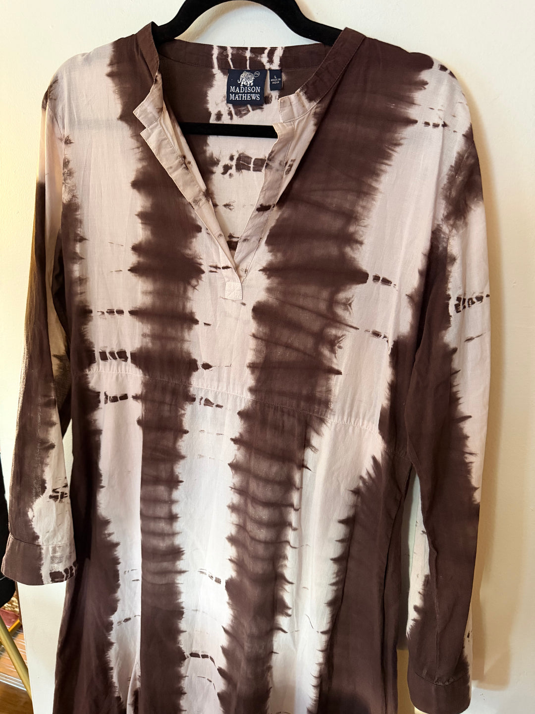 Madison Mathews | Brown Maxi Dress, L