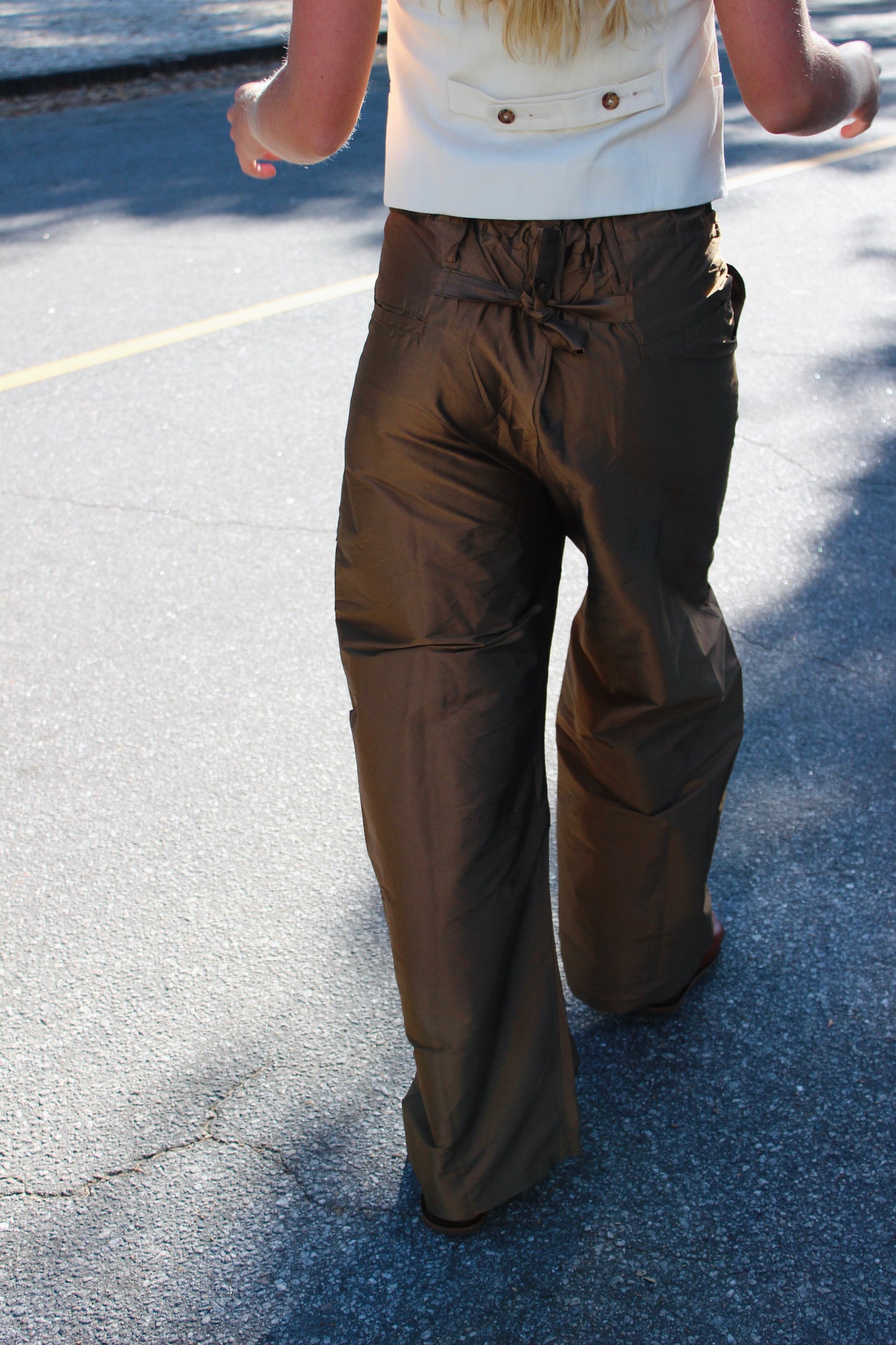 Chan Luu | Techno Taffeta Barrel Pant, 3