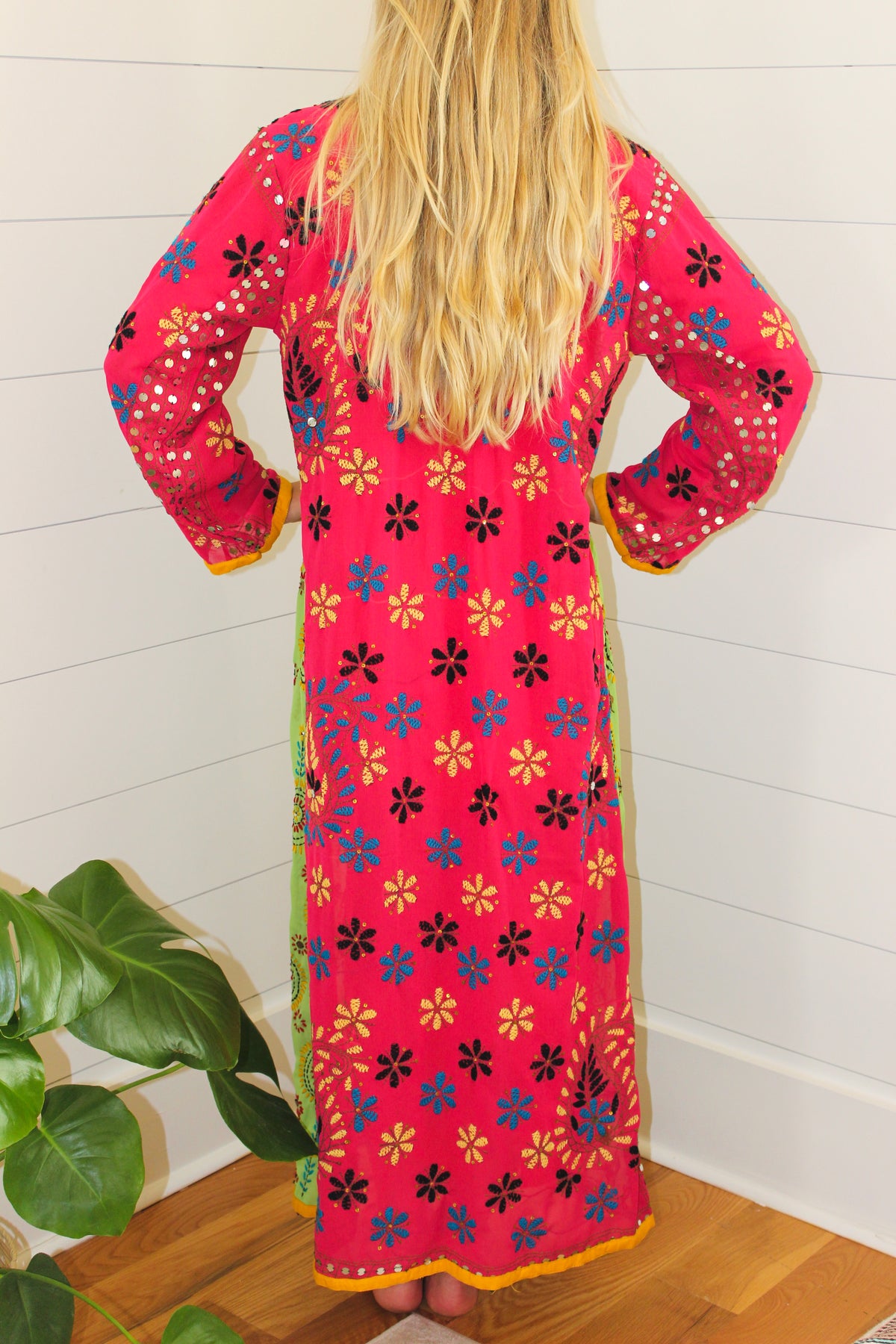 Spanish Sequin Hand Embroidered Kimono, OS