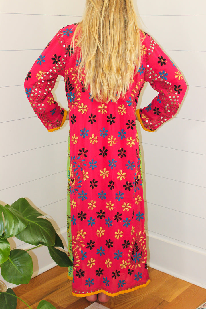 Spanish Sequin Hand Embroidered Kimono, OS