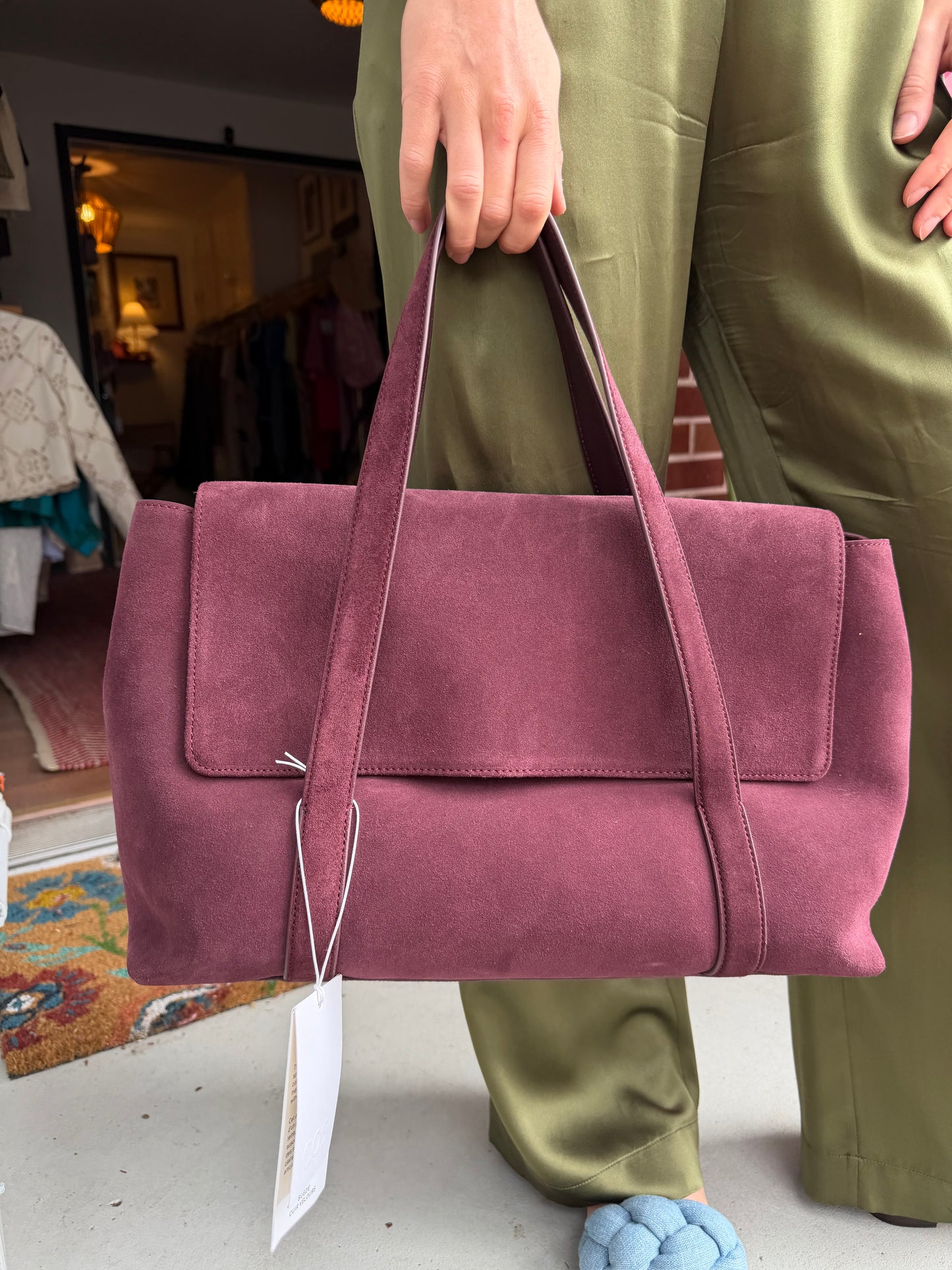 COS | Cow Leather Easel Tote Bag