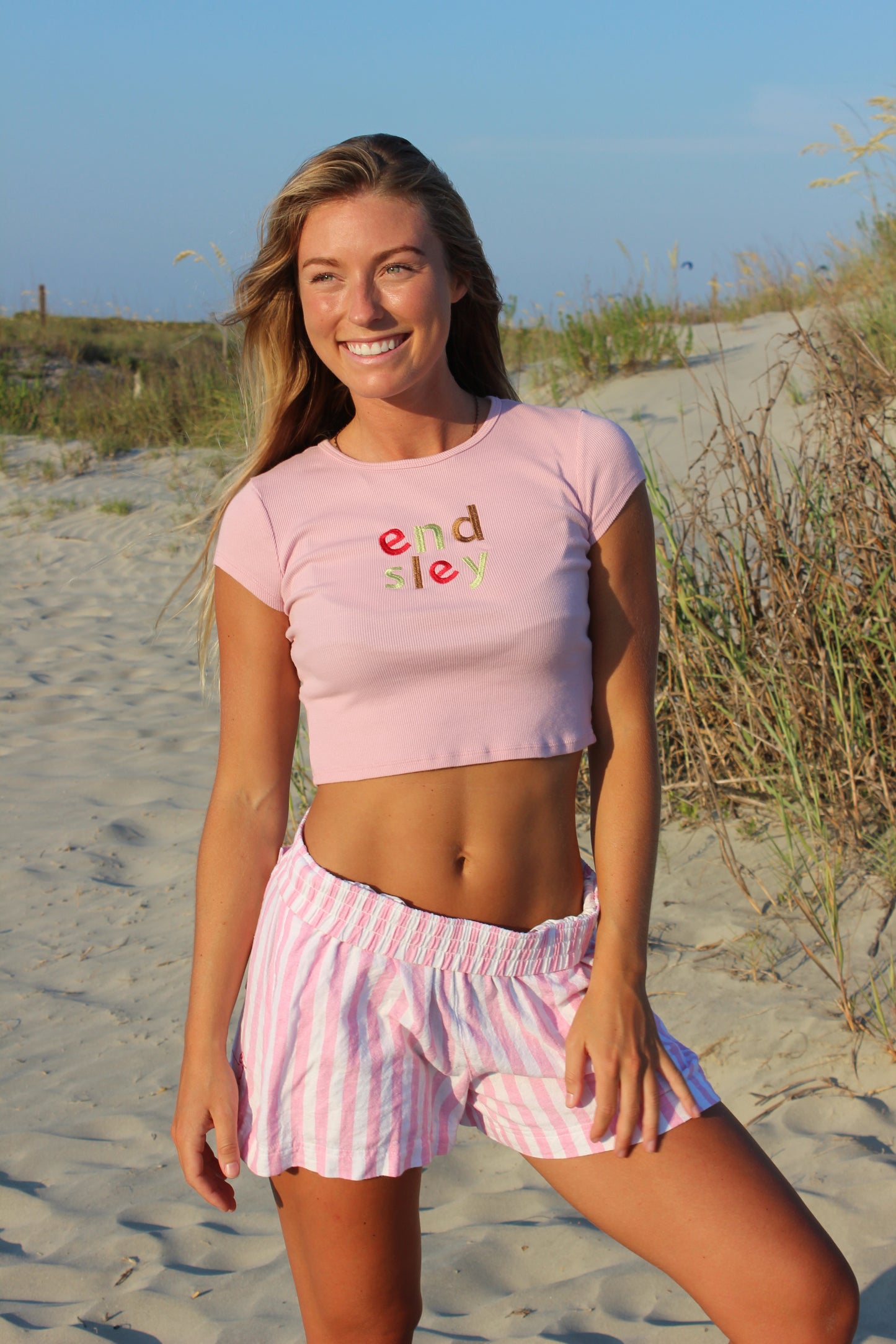 Reformation | Endsley Pink Baby Tee, XS