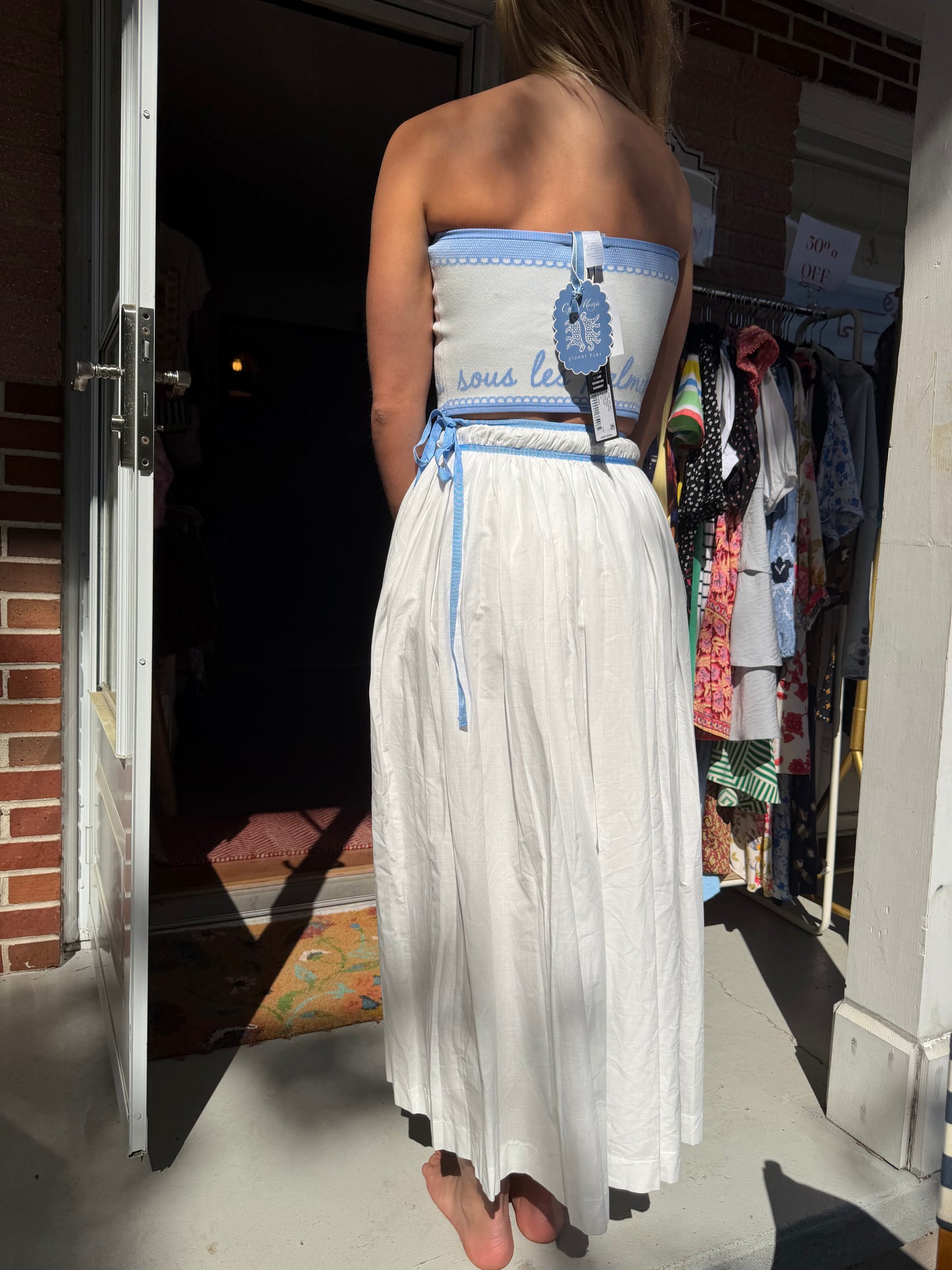 Giani Bini | Maxi Skirt + Strapless Top, XS