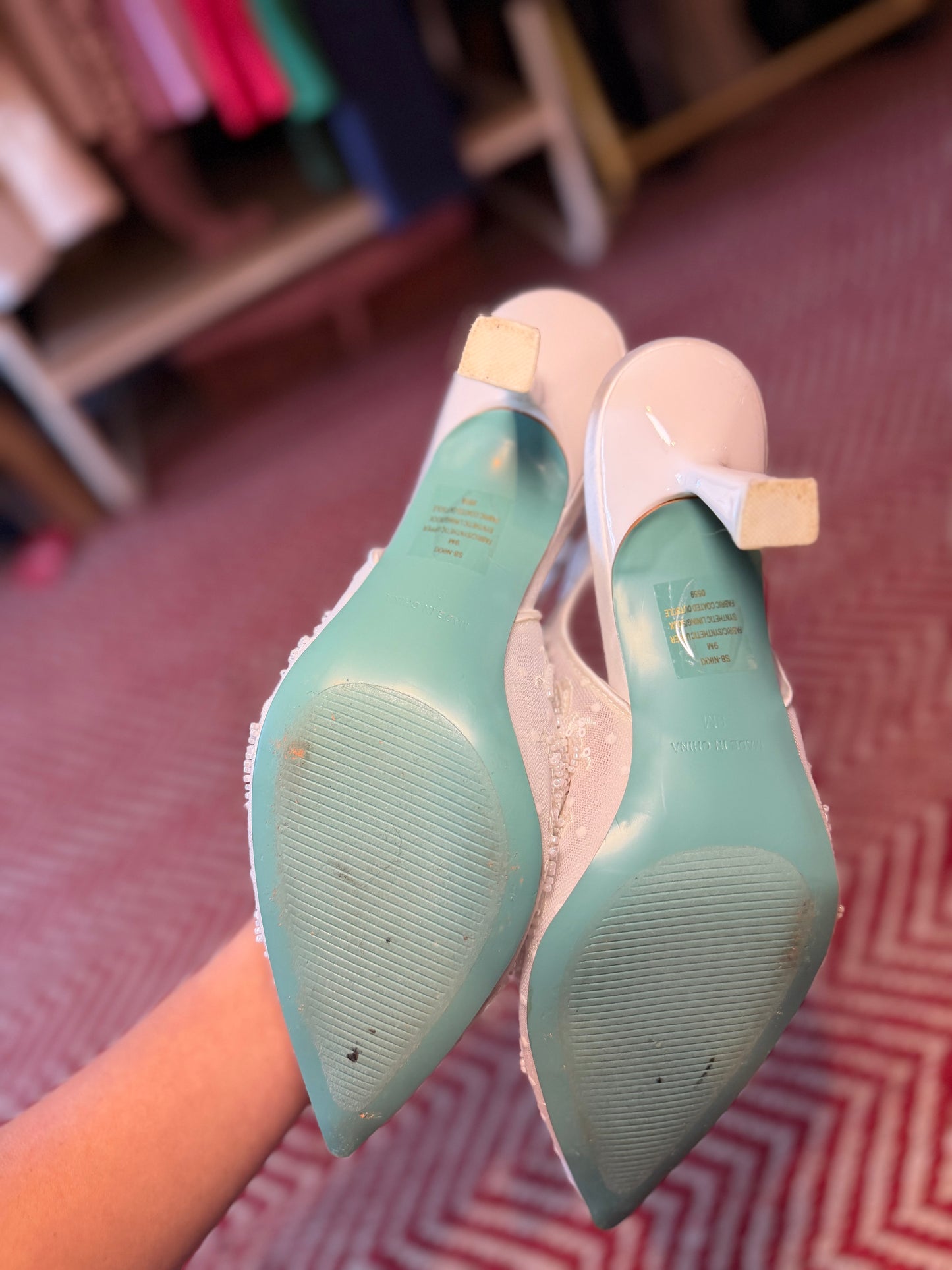 Betsy Johnson | Nikki Embellished Slingback Pumps, 9