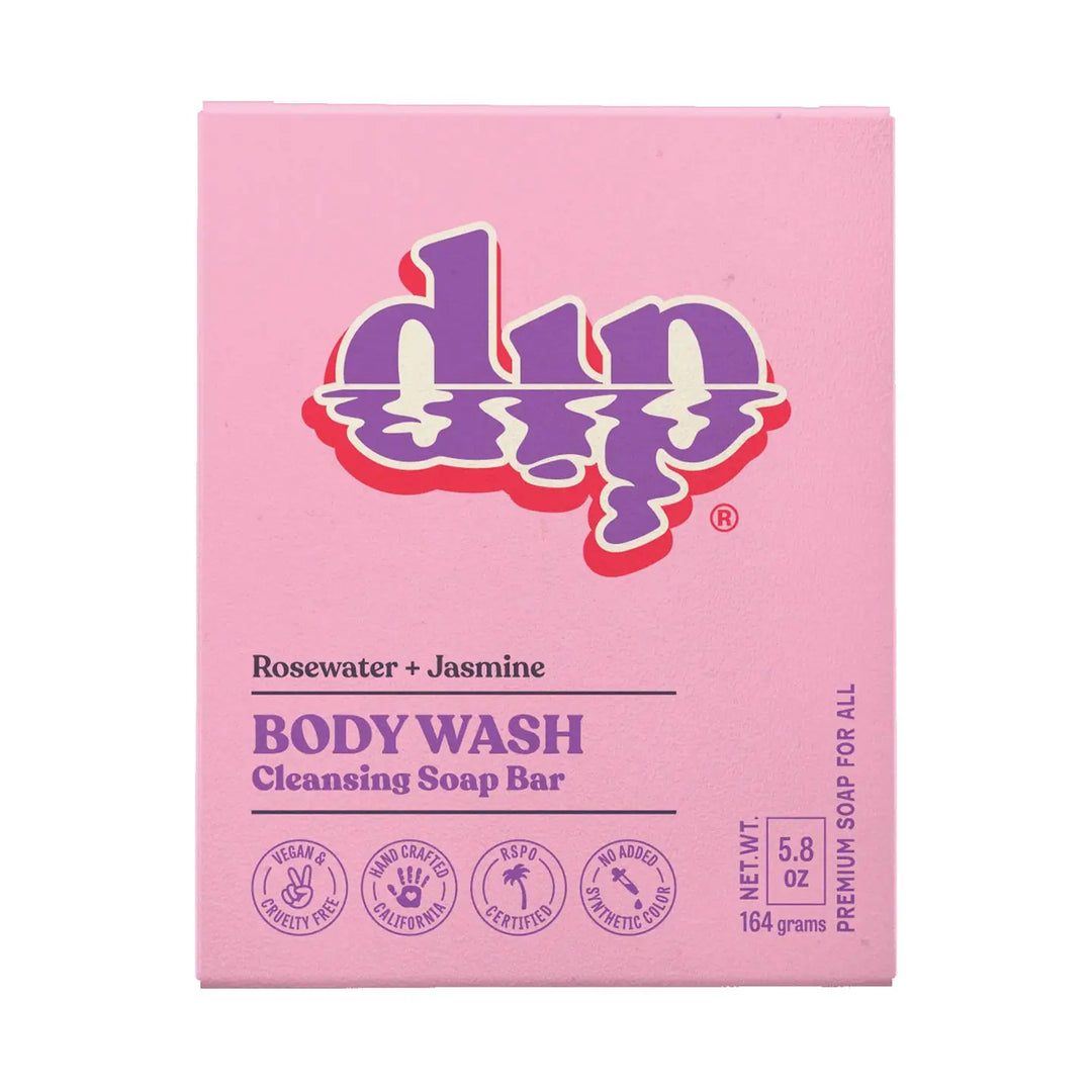 Body Wash Cleansing Soap Bar - Rosewater &amp; Jasmine