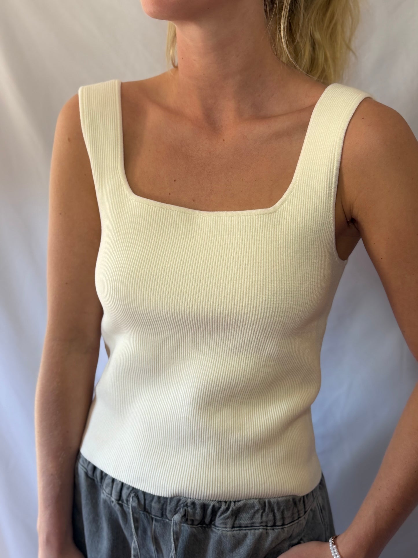 Reformation | Julia Ribbed Tank, L