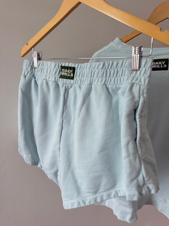 Daily Drills | Ice Blue Short Crew Set, M/L