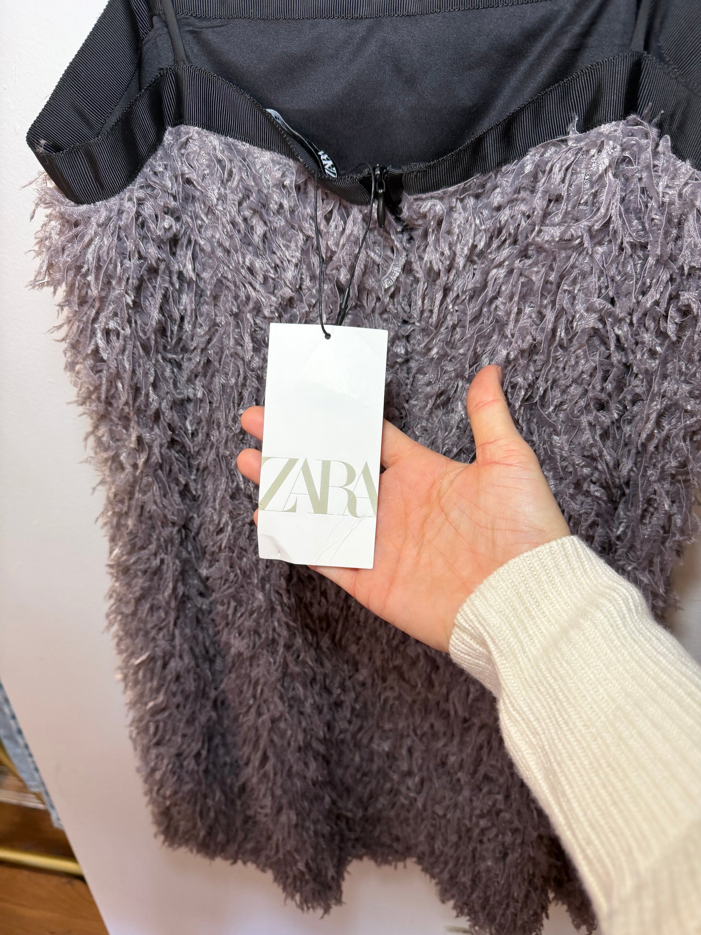 Zara | Feather Mini Dress, S