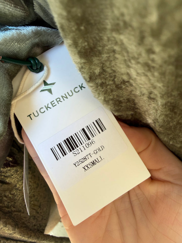 Tuckernuck | Gold Textured Jacquard Esme Dress, XXS