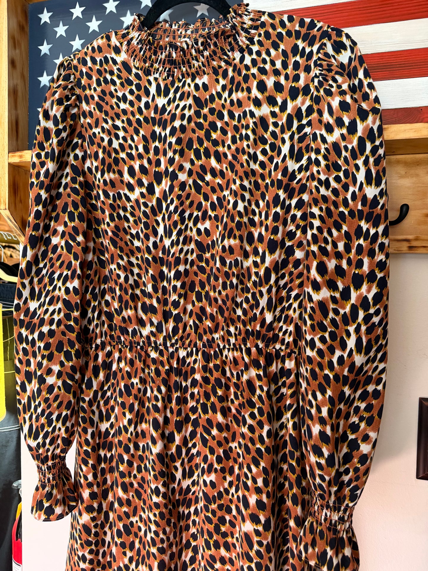 THML | Leopard Print Dress, L